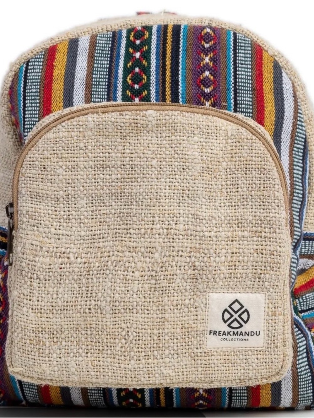 FREAKMANDU Hemp Back- Pack Hand- Crafted In Nepal NWT